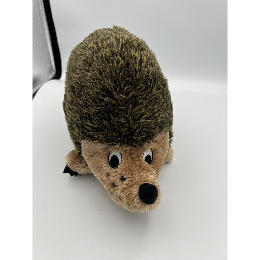 Hedge Hog Dog Toys Cute Plush Fuzzy Soft Faux Fur Canine Friend Cuddle Buddies
